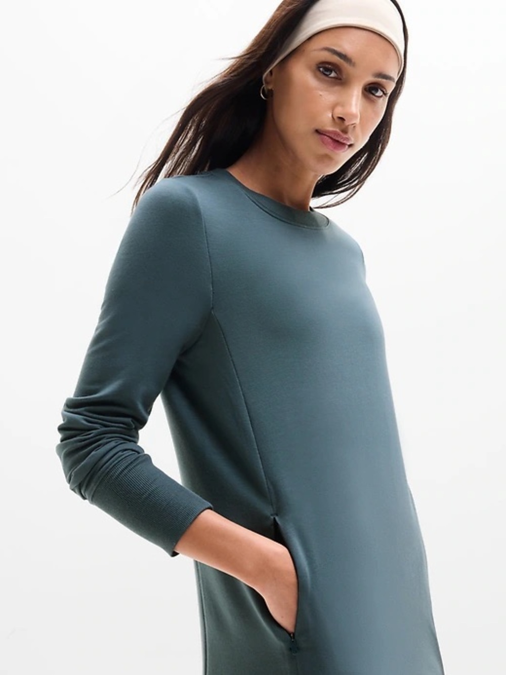Athleta Coaster Luxe Sweatshirt Dress - Picture 6 of 6